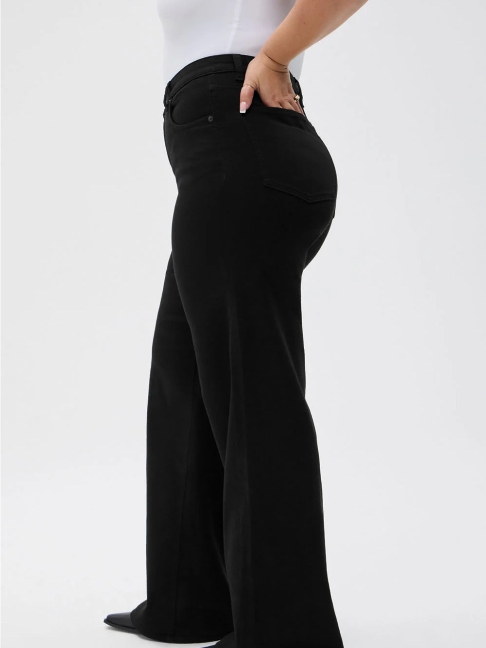 HIGH RISE WIDE LEG JEANS - Picture 10 of 15